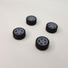 Jogo De Rodas SLIPSTREAM WHEELS 3d com Pneus para Miniatura Escala 1/64