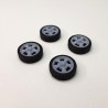 Jogo De Rodas EMPI 5 SPOKES 3D com Pneus para Miniatura Escala 1-43-02