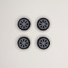 Jogo De Rodas GOL G6 3D com Pneus para Miniatura Escala 1-43-01
