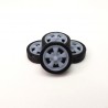 Jogo De Rodas EMPI 5 SPOKES 3D com Pneus para Miniatura Escala 1-43-03