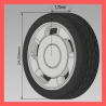 copy of Jogo De Rodas Corsa GSI 3d C/ Pneus P/ Miniatura Escala 1/43