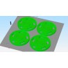 copy of Jogo De Calotas Orbital 3d S/ Pneus P/ Miniatura Escala 1/43