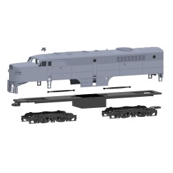 Kit Locomotiva Alco PA 3D CPEF Sem Pintura Escala 187 HO