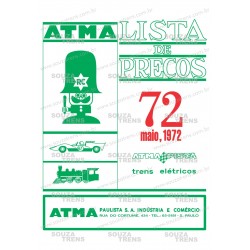 ATMA Lista de preços 72 - maio 1972